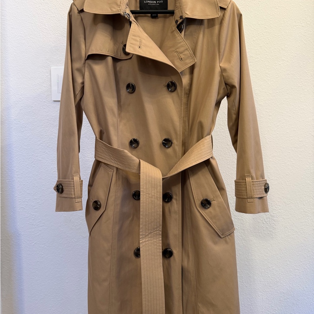 London Fog Women's Classic Camel Trench Coat